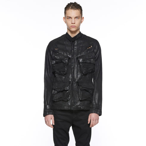JULIUS 917BLM1-C Black / Gas Mask Jacket